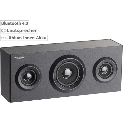  [아마존베스트]-Service-Informationen auvisio Shelf speaker: 2.1 shelf wooden speaker with Bluetooth, subwoofer and battery, 12 watts (Bluetooth speaker)