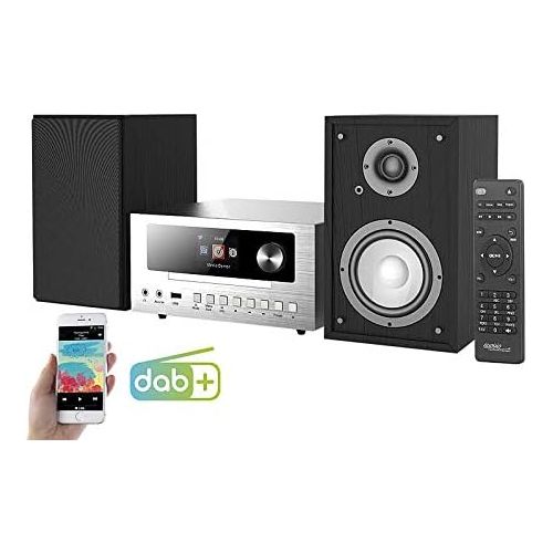  [아마존베스트]-Service-Informationen auvisio Internet radio: micro stereo system with web radio, DAB+, FM, CD, Bluetooth, USB, 100 W (HiFi system)