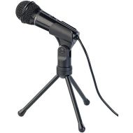 [아마존베스트]auvisio Stand Microphones: Condenser Microphone with Tripod for PC and Notebook 3.5 mm Jack Stand Microphone