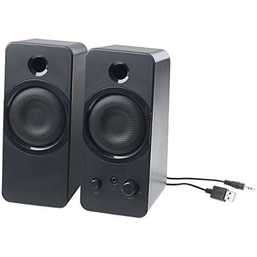  [아마존베스트]auvisio PC Boxes: Active Stereo Speakers MSX-150 with USB Power Supply 20 Watt (PC Speaker Boxes)