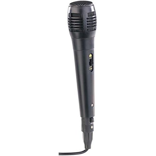  [아마존베스트]auvisio Microphone: dynamic microphone, XLR connector to 6.3mm jack plug, 2.5m (microphone jack)