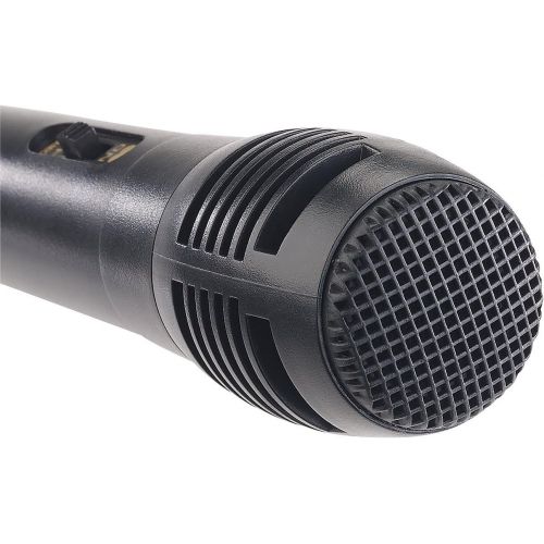  [아마존베스트]auvisio Microphone: dynamic microphone, XLR connector to 6.3mm jack plug, 2.5m (microphone jack)