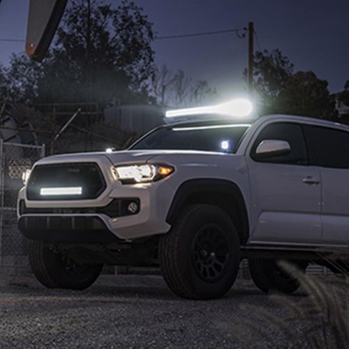  Auxbeam LED Light Bar 52 Inch 300W Off-Road Driving Lights Spot Flood Combo Led Work Light 5D Lens with Wiring Harness for Car JEEP Truck Pickup SUV UTV