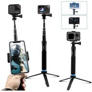 [아마존베스트]AuyKoo Pole Extendable Selfie Stick, Handheld Waterproof Telescopic Pole, Travel Monopod Tripod Mount Stand for GoPro Fusion, GoPro Hero7 Black Hero 2018 6 5 4 Session Cameras