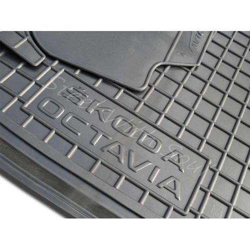  Av-Gumm Fully Tailored Rubber | Set of 5 Car Floor Mats Carpet for Skoda Octavia (3rd gen) 20132019