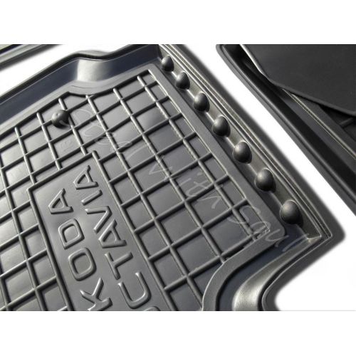  Av-Gumm Fully Tailored Rubber | Set of 5 Car Floor Mats Carpet for Skoda Octavia (3rd gen) 20132019