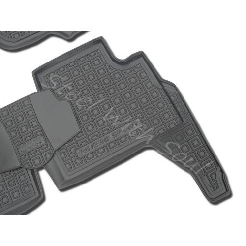  Av-Gumm Fully Tailored Rubber | Set of 5 Car Floor Mats Carpet for Mitsubishi Montero (Pajero) Sport 3rd gen 20162019