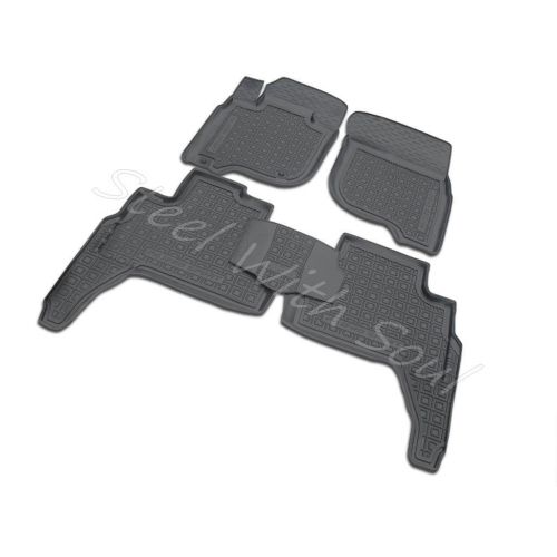  Av-Gumm Fully Tailored Rubber | Set of 5 Car Floor Mats Carpet for Mitsubishi Montero (Pajero) Sport 3rd gen 20162019