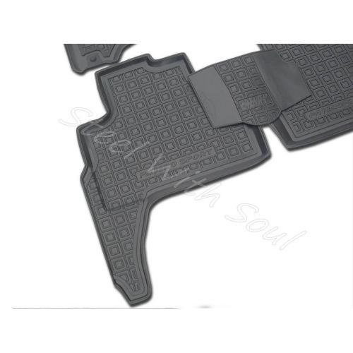  Av-Gumm Fully Tailored Rubber | Set of 5 Car Floor Mats Carpet for Mitsubishi Montero (Pajero) Sport 3rd gen 20162019