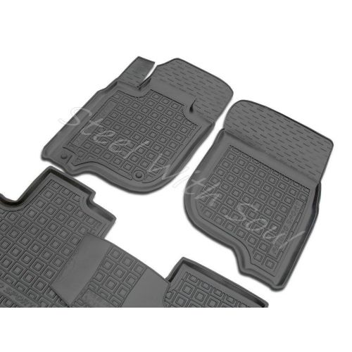  Av-Gumm Fully Tailored Rubber | Set of 5 Car Floor Mats Carpet for Mitsubishi Montero (Pajero) Sport 3rd gen 20162019