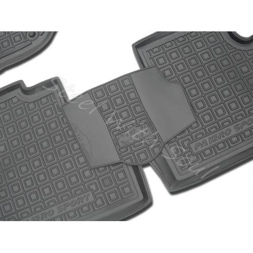  Av-Gumm Fully Tailored Rubber | Set of 5 Car Floor Mats Carpet for Mitsubishi Montero (Pajero) Sport 3rd gen 20162019