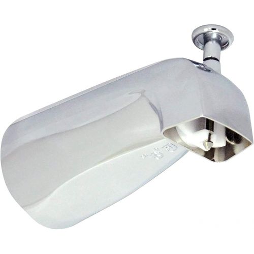  Avalon Plumbing Supply Tub Spout with Front Diverter, 1/2 inch IPS Inside Thread, Front End Threaded Spout, 5-1/4 inch Length, Chrome Finish