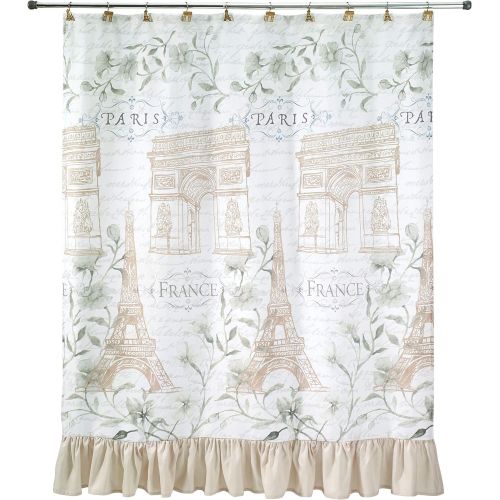  Avanti Linens Paris Botanique Shower Curtain, Multicolor