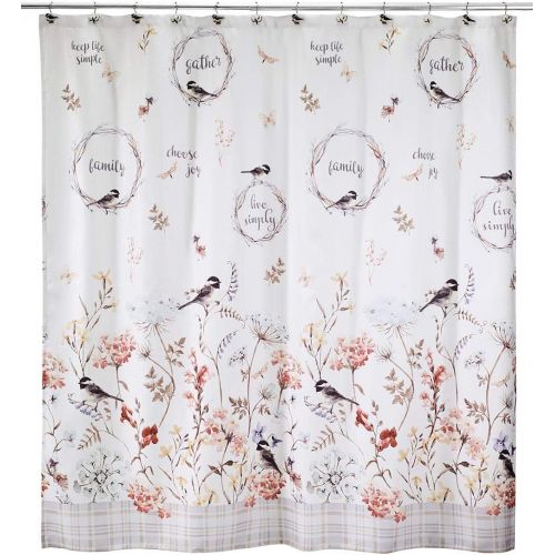  Avanti Linens Live Simply Shower Curtain, Multicolor