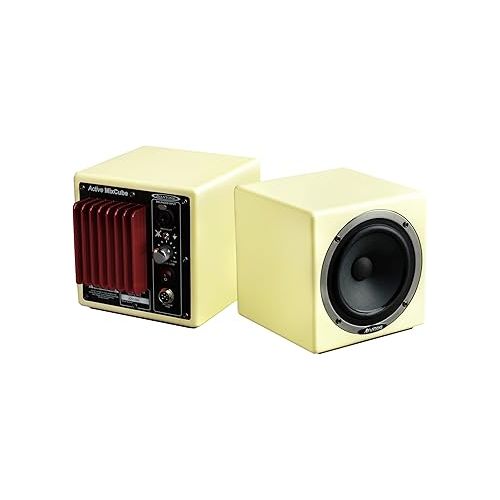  Avantone Active MixCube Powered Full-Range Mini Reference Monitors - Creme, Pair