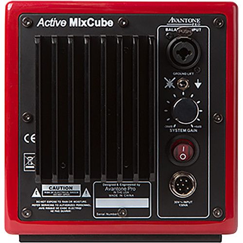  Avantone Pro Active MixCube Full-Range Mini Reference Monitor (Single, Red)