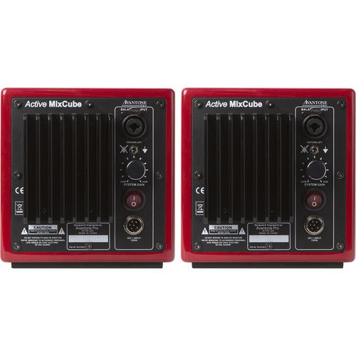  Avantone Pro Active MixCube Powered Full-Range Mini Reference Monitors (Pair, Red)