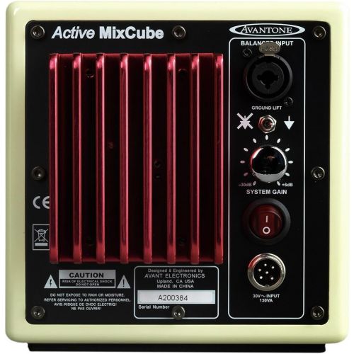  [아마존베스트]Avantone Pro Active MixCube 5.25 Inches Powered Studio Monitor - Retro Cream, Each