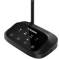 [아마존베스트]Avantree Certified aptX HD Bluetooth Transmitter Receiver for TV, Low Latency Wireless Audio Adapter for 2 Headphones, Long Range, Voice Guide, Touch Screen, Splitter for Wire & Wi