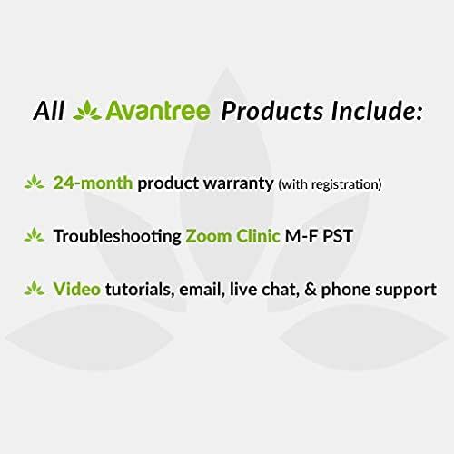  [아마존베스트]Avantree Aria Active Noise Cancelling Bluetooth Headphones with Removable Microphone for PC Computer Phone Calls, Good Sound, Interchangeable Ear Cups, 35H, Wired & Wireless ANC Ov