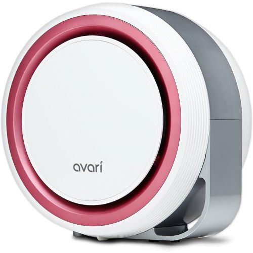  AVARI 525 Pink Desktop Personal Air Purifier for Filtering Personal Breathing Zone. Ultra Quiet Electro-Static Filters to 0.1 Micron