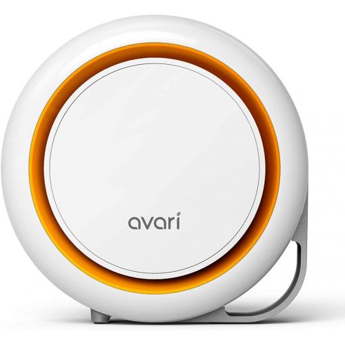  AVARI 500 Orange Desktop Personal Air Purifier for Filtering Personal Breathing Zone. Ultra Quiet Electro-Static Filters to 0.1 Micron