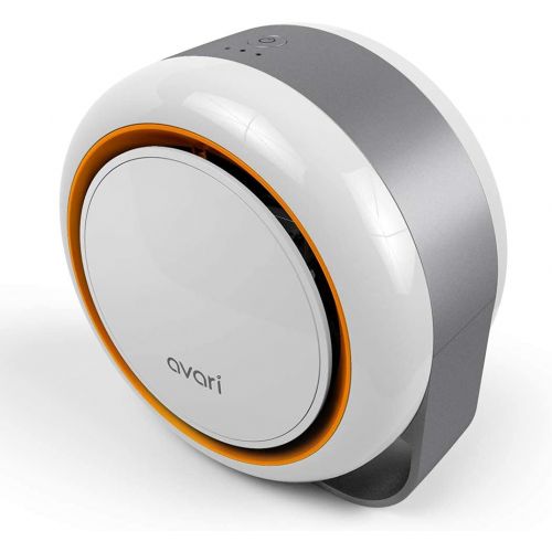  AVARI 500 Orange Desktop Personal Air Purifier for Filtering Personal Breathing Zone. Ultra Quiet Electro-Static Filters to 0.1 Micron