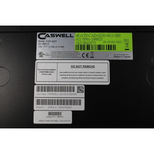  Avaya Caswell CAD-0230 Intel Rangeley Atom C-series 16GB DDR3L Gen 3.0 Bypass Segment Desktop Network Appliance 388053