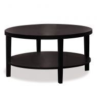 Ave Six Merge Round Coffee Table, 36-Inch, Espresso