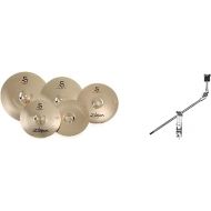 Zildjian S Series Performer 4-Piece Cymbal Set and Cymbal Boom Arm With Clamp Bundle