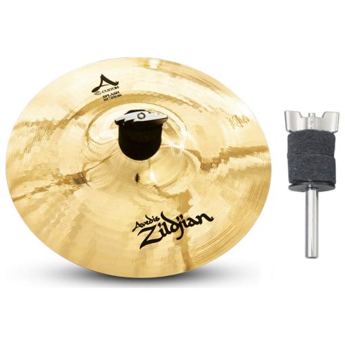  Avedis Zildjian Company Zildjian A20542B10 10 A Custom Splash Cymbal w 4 Cymbal Stacker