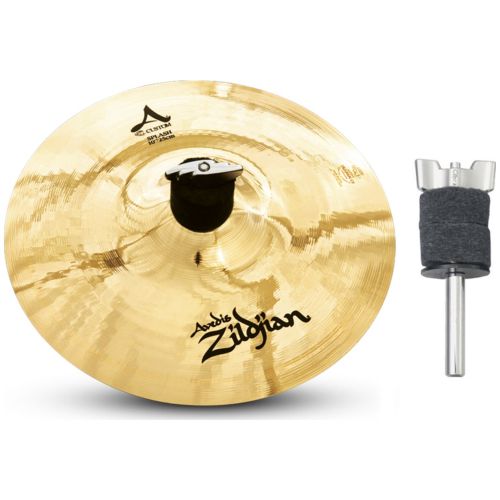  Avedis Zildjian Company Zildjian A20542B10 10 A Custom Splash Cymbal w 4 Cymbal Stacker