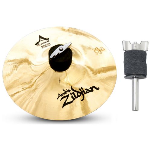  Avedis Zildjian Company Zildjian A20540B8 A Custom 8 Splash Cymbal w 4 Cymbal Stacker