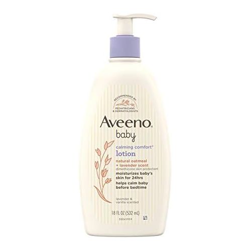  Aveeno Baby Calming Comfort Moisturizing Lotion with Lavender, Vanilla and Natural Oatmeal, 18 fl. oz