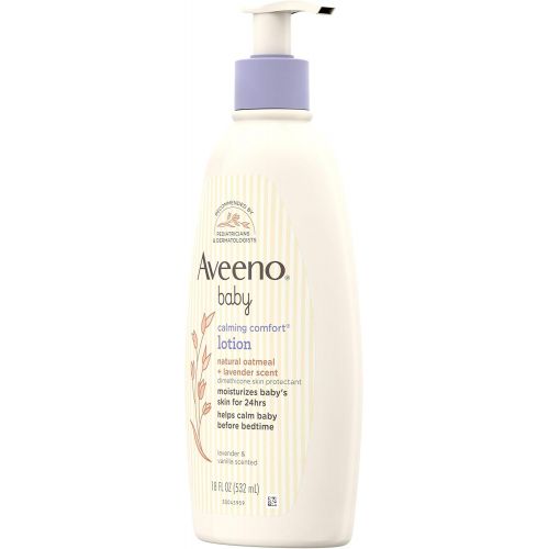  Aveeno Baby Calming Comfort Moisturizing Lotion with Lavender, Vanilla and Natural Oatmeal, 18 fl. oz