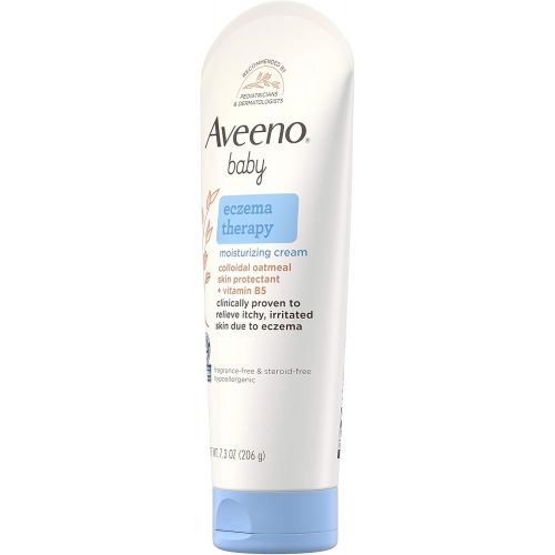  Aveeno Baby Eczema Therapy Moisturizing Cream with Natural Colloidal Oatmeal for Eczema Relief, 7.3 oz