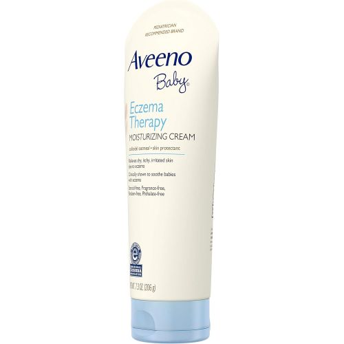  Aveeno Baby Eczema Therapy Moisturizing Cream with Natural Colloidal Oatmeal for Eczema Relief, 7.3 oz