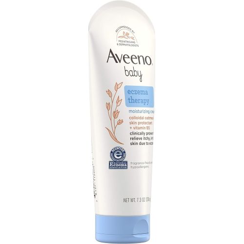  Aveeno Baby Eczema Therapy Moisturizing Cream with Natural Colloidal Oatmeal for Eczema Relief, 7.3 oz