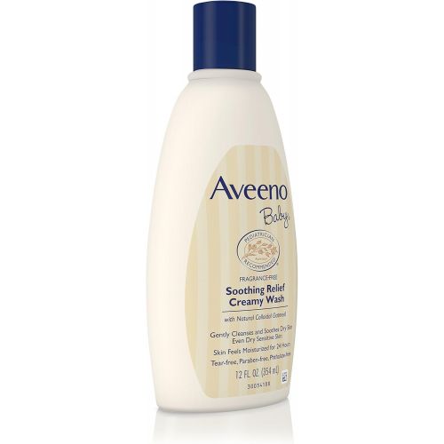  Aveeno Baby Soothing Relief Creamy Wash, 12 Fl Oz (Pack of 6)