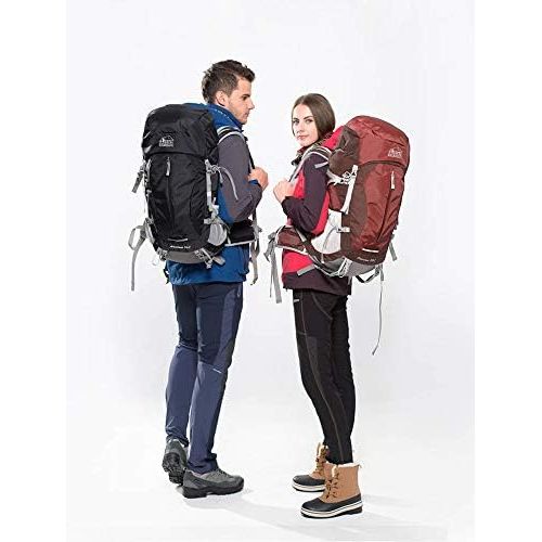  Aveler 50Liters Unisex Lightweight Nylon Internal Frame Hiking Backpack with Integrated Rain Cover