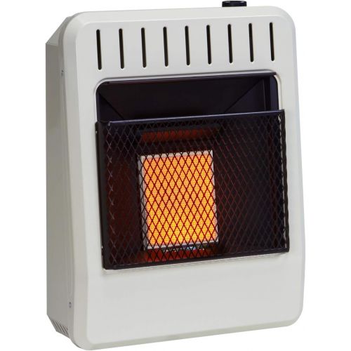  Avenger FDT1IRA Dual Fuel Ventless Infrared Gas Space Heater, 10K BTU, White