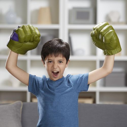  Avengers Marvel Thor: Ragnarok Hulk Smash FX Fists  Motion Activated Sounds, Smash Into Action Like The Hulk  For Ages 5 Plus
