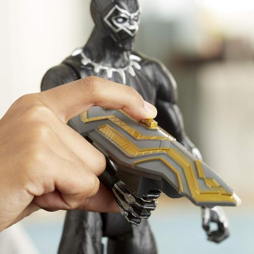 Avengers Marvel Titan Hero Series Blast Gear Deluxe Black Panther Action Figure, 12-Inch Toy, Inspired by Marvel Comics, for Kids Ages 4 and Up