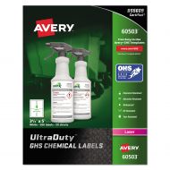Avery UltraDuty GHS Chemical Labels for Laser Printers, Waterproof, UV Resistant, 3.5 x 5, 200 Pack (60503)