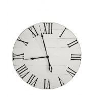 AveryTimeDesigns Antique White Farmhouse Clock- Farmhouse clock- Decorative clock-Wood clock- Wall clock-Distressed Clock-Roman Numeral clock-Rustic clock