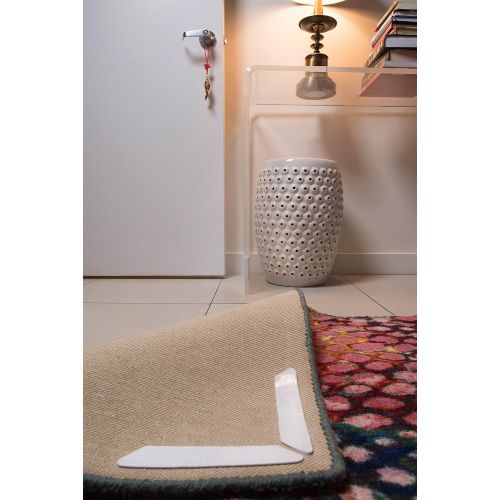  Avex Retail Anti Curling Rug Gripper| Best 16 Piece Anti Curling Rug Grippers| Anti-Curl, Slip and Skid Carpet Grippers| Keeps Your Rug in Place| Rug Grippers for Tile Floors| Compatible With