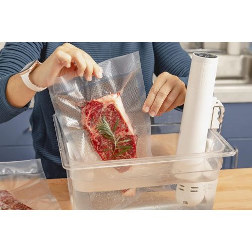  [아마존베스트]Avid Armor 2 Pack 8 x 50 Rolls Vacuum Sealer Bags for Food Saver, Seal a Meal Vac Sealers Heavy Duty Commercial, BPA Free, Sous Vide Vaccume Safe, Cut to Size Storage Bag 100 Total Feet Embos