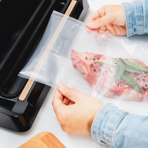  [아마존베스트]Avid Armor 2 Pack 8 x 50 Rolls Vacuum Sealer Bags for Food Saver, Seal a Meal Vac Sealers Heavy Duty Commercial, BPA Free, Sous Vide Vaccume Safe, Cut to Size Storage Bag 100 Total Feet Embos