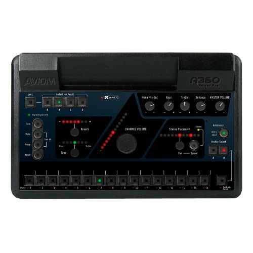  Aviom},description:Avioms A360 Personal Mixer brings new levels of control and customization to personal mixing and is the perfect solution for controlling musicians monitors on st