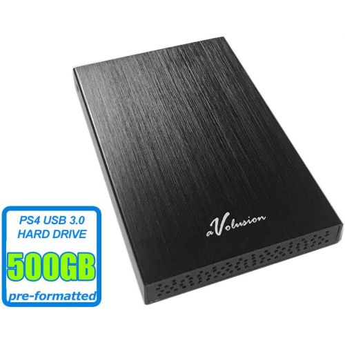  Avolusion HD250U3 500GB USB 3.0 External Gaming Hard Drive (for PS4, Pre-formatted) - 2 Year Warranty